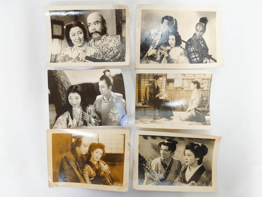 大映　松竹　東映　映画　ブロマイド　写真107枚セット(時代劇、女優、俳優、古写真、白黒写真、小津安二郎、宗方姉妹、赤穂義士、花の白虎隊、邦画)(R-081422)