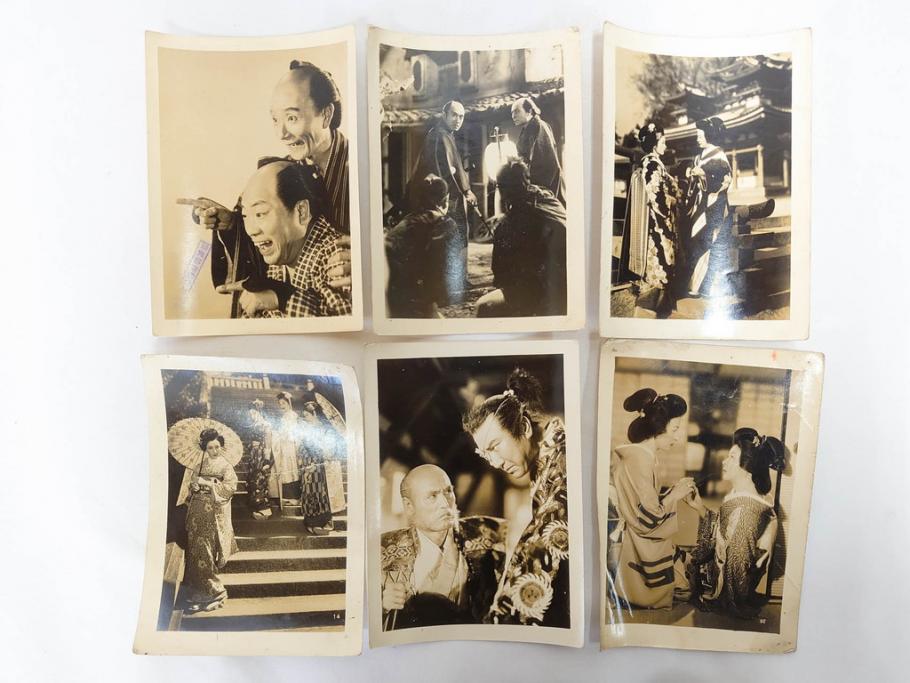 大映　松竹　東映　映画　ブロマイド　写真107枚セット(時代劇、女優、俳優、古写真、白黒写真、小津安二郎、宗方姉妹、赤穂義士、花の白虎隊、邦画)(R-081422)