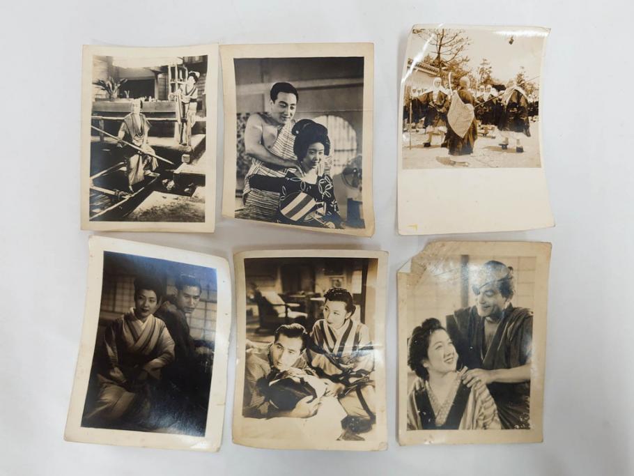 大映　松竹　東映　映画　ブロマイド　写真107枚セット(時代劇、女優、俳優、古写真、白黒写真、小津安二郎、宗方姉妹、赤穂義士、花の白虎隊、邦画)(R-081422)
