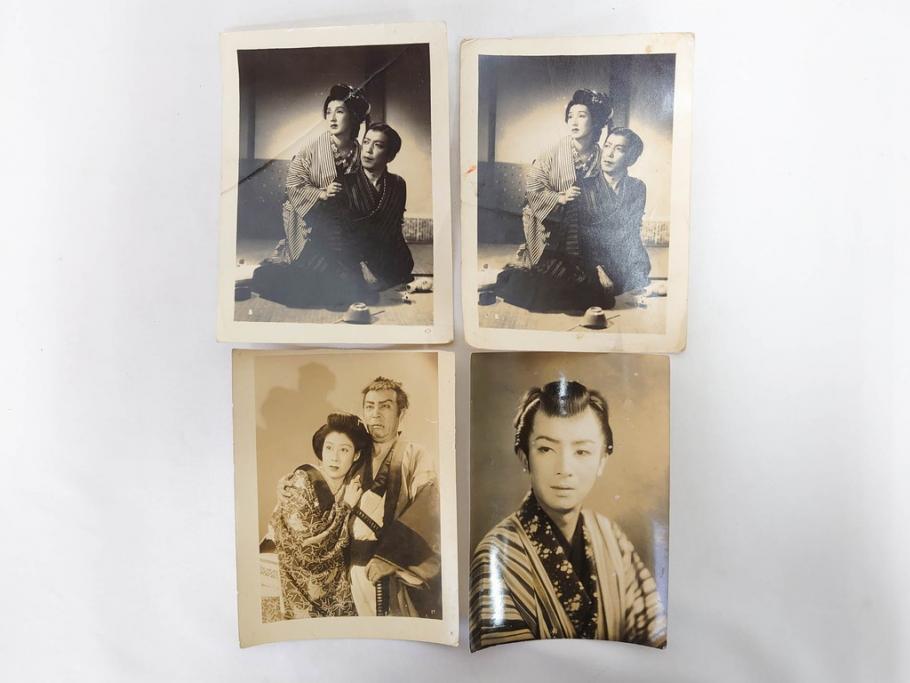 大映　松竹　東映　映画　ブロマイド　写真107枚セット(時代劇、女優、俳優、古写真、白黒写真、小津安二郎、宗方姉妹、赤穂義士、花の白虎隊、邦画)(R-081422)