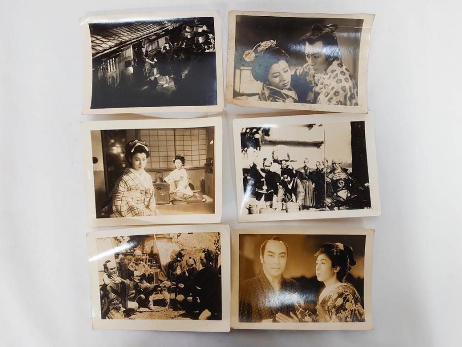 大映　松竹　東映　映画　ブロマイド　写真107枚セット(時代劇、女優、俳優、古写真、白黒写真、小津安二郎、宗方姉妹、赤穂義士、花の白虎隊、邦画)(R-081422)