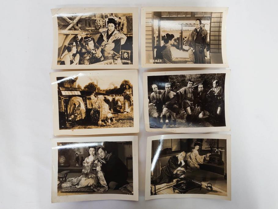 大映　松竹　東映　映画　ブロマイド　写真107枚セット(時代劇、女優、俳優、古写真、白黒写真、小津安二郎、宗方姉妹、赤穂義士、花の白虎隊、邦画)(R-081422)