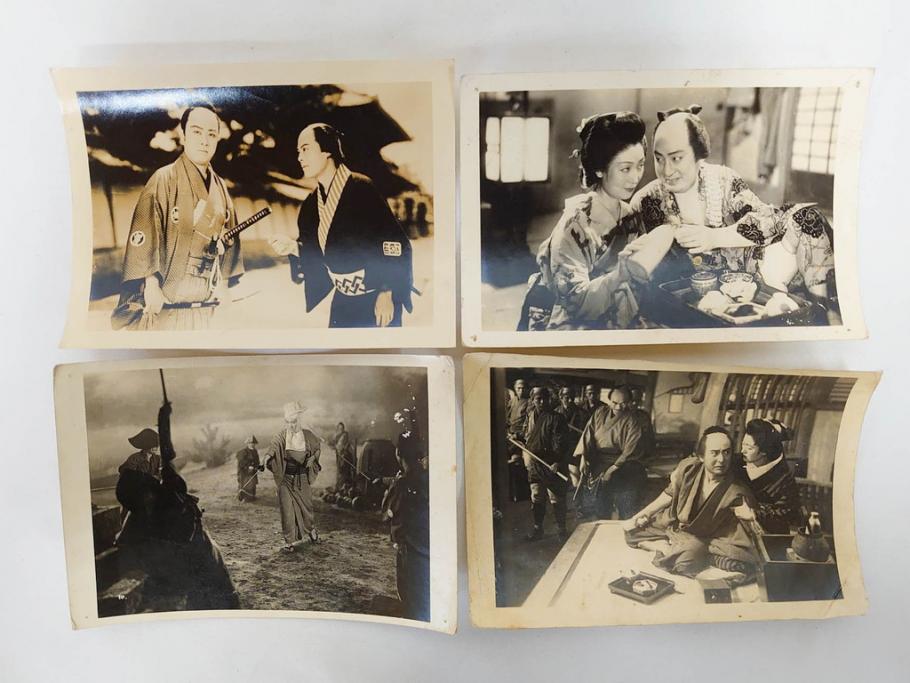 大映　松竹　東映　映画　ブロマイド　写真107枚セット(時代劇、女優、俳優、古写真、白黒写真、小津安二郎、宗方姉妹、赤穂義士、花の白虎隊、邦画)(R-081422)