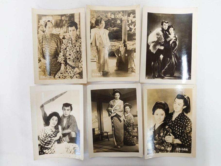大映　松竹　東映　映画　ブロマイド　写真107枚セット(時代劇、女優、俳優、古写真、白黒写真、小津安二郎、宗方姉妹、赤穂義士、花の白虎隊、邦画)(R-081422)