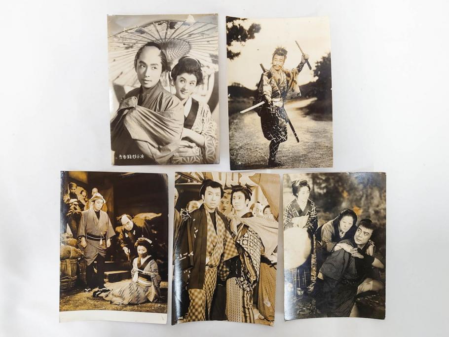 東宝　大映　松竹　映画　ブロマイド　写真110枚セット(時代劇、女優、俳優、古写真、白黒写真、月から来た男、青春銭形平次、お夏清十郎、邦画)(R-081460)