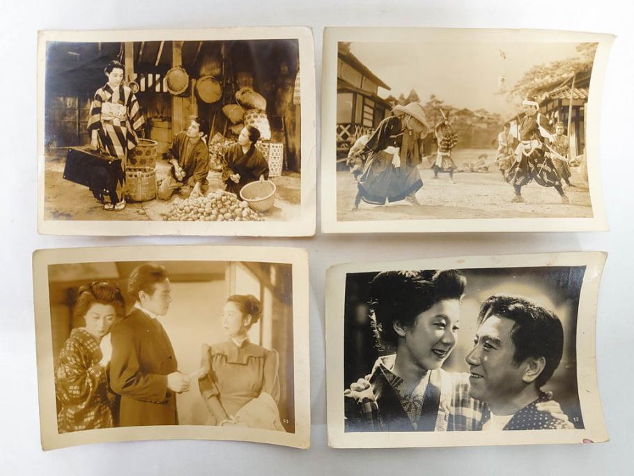 東宝　大映　松竹　映画　ブロマイド　写真110枚セット(時代劇、女優、俳優、古写真、白黒写真、月から来た男、青春銭形平次、お夏清十郎、邦画)(R-081460)