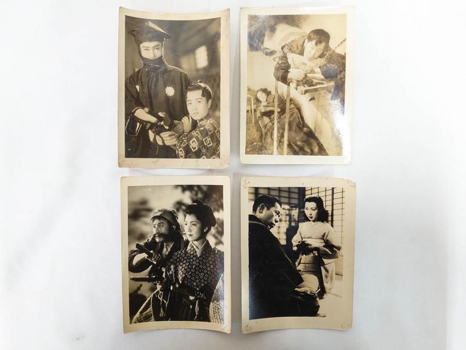 東宝　大映　松竹　映画　ブロマイド　写真110枚セット(時代劇、女優、俳優、古写真、白黒写真、月から来た男、青春銭形平次、お夏清十郎、邦画)(R-081460)