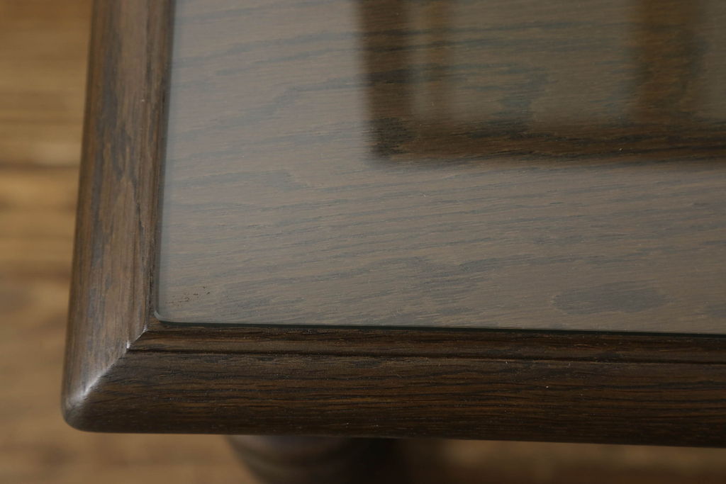 和製ビンテージ　永田良介商店　扉の幾何学模様と脚の挽き物加工が目を惹くドレッサー(鏡台、ミラー、ヴィンテージ)(R-055468)
