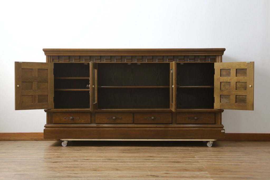 中古 美品 旭川家具 近藤工芸 Solid Furniture OAK (ソリッド 中古 美品 旭川家具 近藤工芸 Solid Furniture OAK (ソリッド