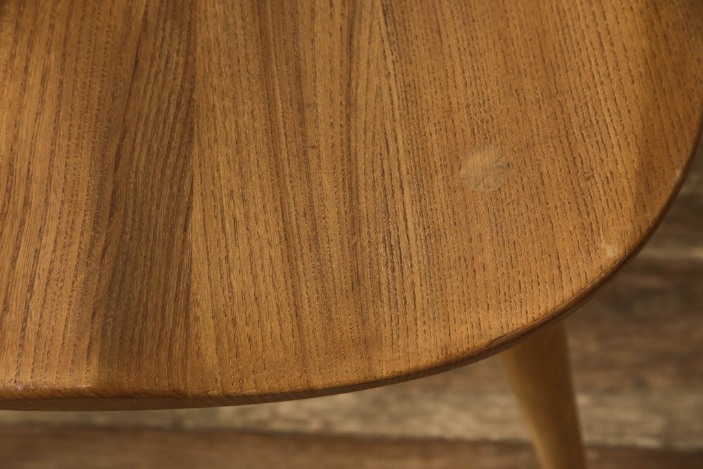 超レア! イギリスビンテージ　ERCOL(アーコール)　洗練されたデザインが格好いいスモーカーズチェア(ダイニングチェア、アームチェア、カウホーンチェア、椅子、イス、ヴィンテージ、英国)(R-066207)