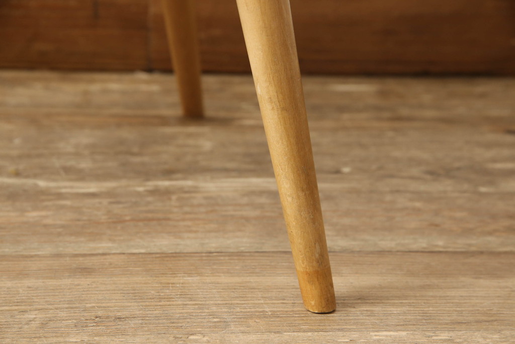 超レア! イギリスビンテージ　ERCOL(アーコール)　洗練されたデザインが格好いいスモーカーズチェア(ダイニングチェア、アームチェア、カウホーンチェア、椅子、イス、ヴィンテージ、英国)(R-066207)