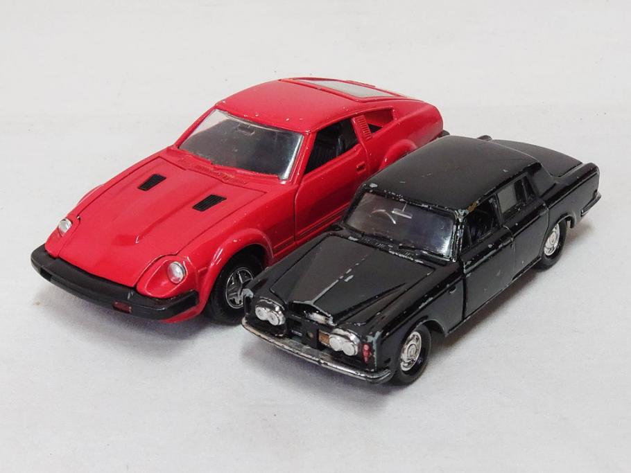 当時物　YONEZAWA TOYS　ASAHI TOYS　アサヒ玩具　DIAPET　ダイヤペット　MODEL PET　モデルペット　自動車　ミニカー　まとめて20点セット(おもちゃ、オモチャ、パトカー、はとバス、タクシー、郵便トラック、TOYOTA、トヨタ、NISSAN、日産、HONDA、ISUZU、MITSUBISHI、三菱、NO.2、6、鉄道シリーズ、電車、フォークリフト)(R-075474)