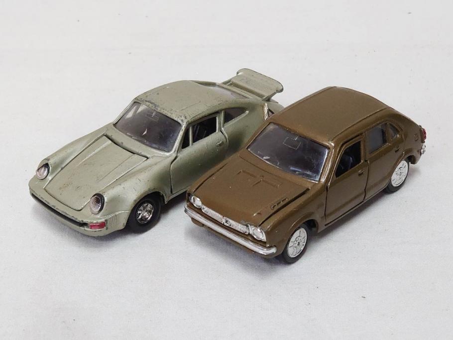 当時物　YONEZAWA TOYS　ASAHI TOYS　アサヒ玩具　DIAPET　ダイヤペット　MODEL PET　モデルペット　自動車　ミニカー　まとめて20点セット(おもちゃ、オモチャ、パトカー、はとバス、タクシー、郵便トラック、TOYOTA、トヨタ、NISSAN、日産、HONDA、ISUZU、MITSUBISHI、三菱、NO.2、6、鉄道シリーズ、電車、フォークリフト)(R-075474)