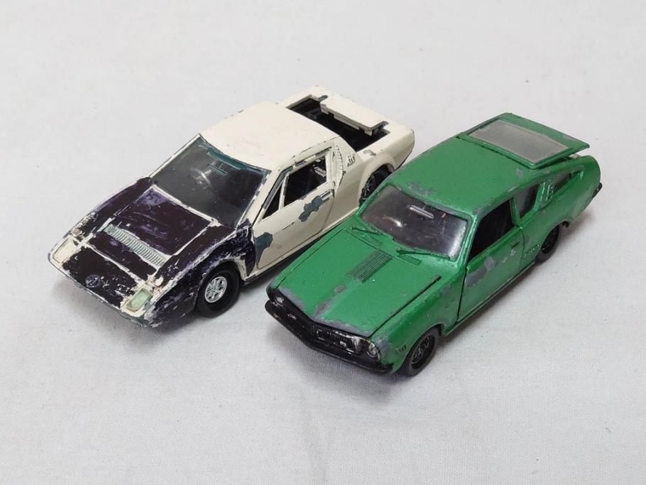 当時物　YONEZAWA TOYS　ASAHI TOYS　アサヒ玩具　DIAPET　ダイヤペット　MODEL PET　モデルペット　自動車　ミニカー　まとめて20点セット(おもちゃ、オモチャ、パトカー、はとバス、タクシー、郵便トラック、TOYOTA、トヨタ、NISSAN、日産、HONDA、ISUZU、MITSUBISHI、三菱、NO.2、6、鉄道シリーズ、電車、フォークリフト)(R-075474)
