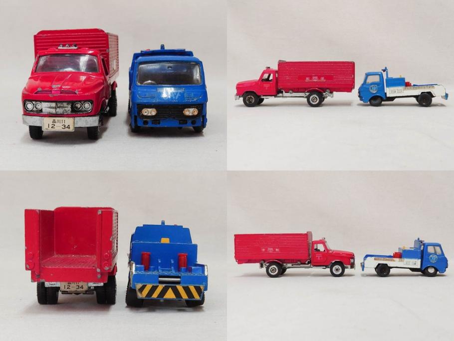 当時物　YONEZAWA TOYS　ASAHI TOYS　アサヒ玩具　DIAPET　ダイヤペット　MODEL PET　モデルペット　自動車　ミニカー　まとめて20点セット(おもちゃ、オモチャ、パトカー、はとバス、タクシー、郵便トラック、TOYOTA、トヨタ、NISSAN、日産、HONDA、ISUZU、MITSUBISHI、三菱、NO.2、6、鉄道シリーズ、電車、フォークリフト)(R-075474)