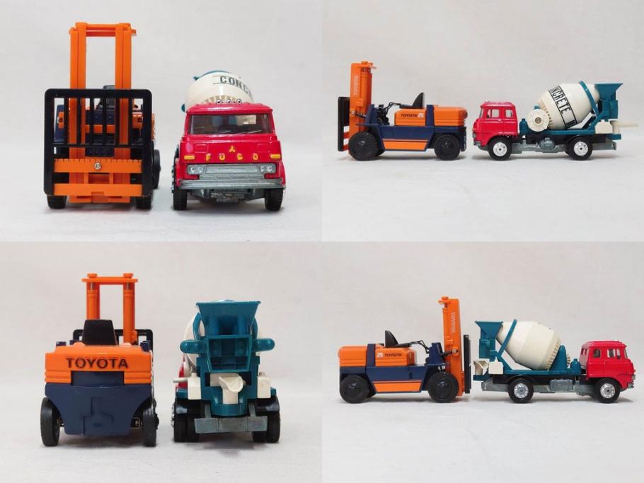 当時物　YONEZAWA TOYS　ASAHI TOYS　アサヒ玩具　DIAPET　ダイヤペット　MODEL PET　モデルペット　自動車　ミニカー　まとめて20点セット(おもちゃ、オモチャ、パトカー、はとバス、タクシー、郵便トラック、TOYOTA、トヨタ、NISSAN、日産、HONDA、ISUZU、MITSUBISHI、三菱、NO.2、6、鉄道シリーズ、電車、フォークリフト)(R-075474)