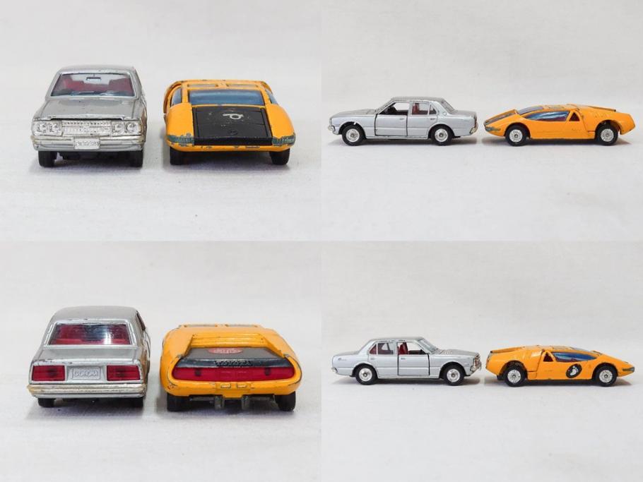 当時物　TOMICA トミカ　DANDY ダンディ　自動車　ミニカー　まとめて19点セット(玩具、おもちゃ、オモチャ、消防車、タンクローリー、Shell、はとバス、キャンピングカー、トラック、清掃事業、NHK、TOYOTA、トヨタ、HINO、ISUZU、MITSUBISHI、三菱)(R-075475)