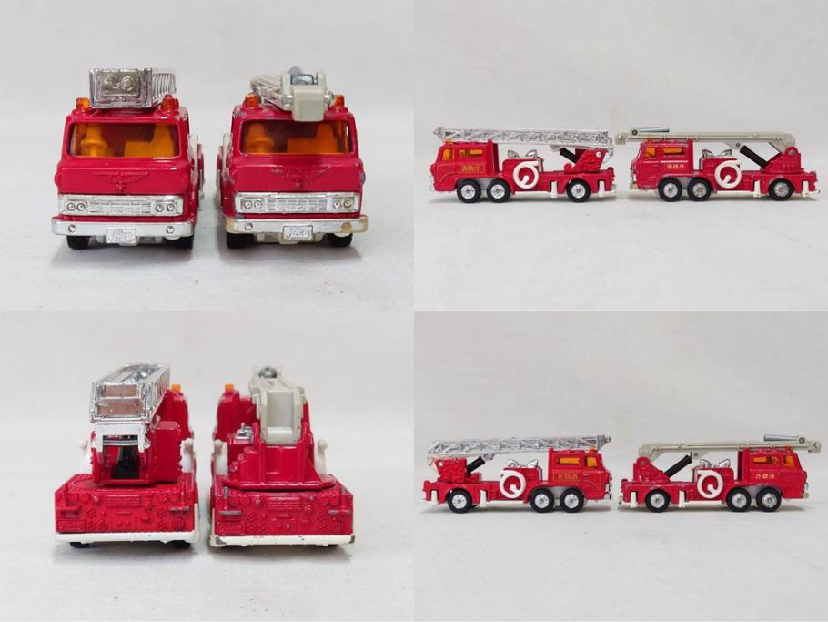 当時物　TOMICA トミカ　DANDY ダンディ　自動車　ミニカー　まとめて19点セット(玩具、おもちゃ、オモチャ、消防車、タンクローリー、Shell、はとバス、キャンピングカー、トラック、清掃事業、NHK、TOYOTA、トヨタ、HINO、ISUZU、MITSUBISHI、三菱)(R-075475)