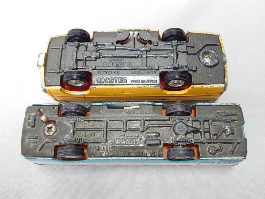 当時物　TOMICA トミカ　DANDY ダンディ　自動車　ミニカー　まとめて19点セット(玩具、おもちゃ、オモチャ、消防車、タンクローリー、Shell、はとバス、キャンピングカー、トラック、清掃事業、NHK、TOYOTA、トヨタ、HINO、ISUZU、MITSUBISHI、三菱)(R-075475)