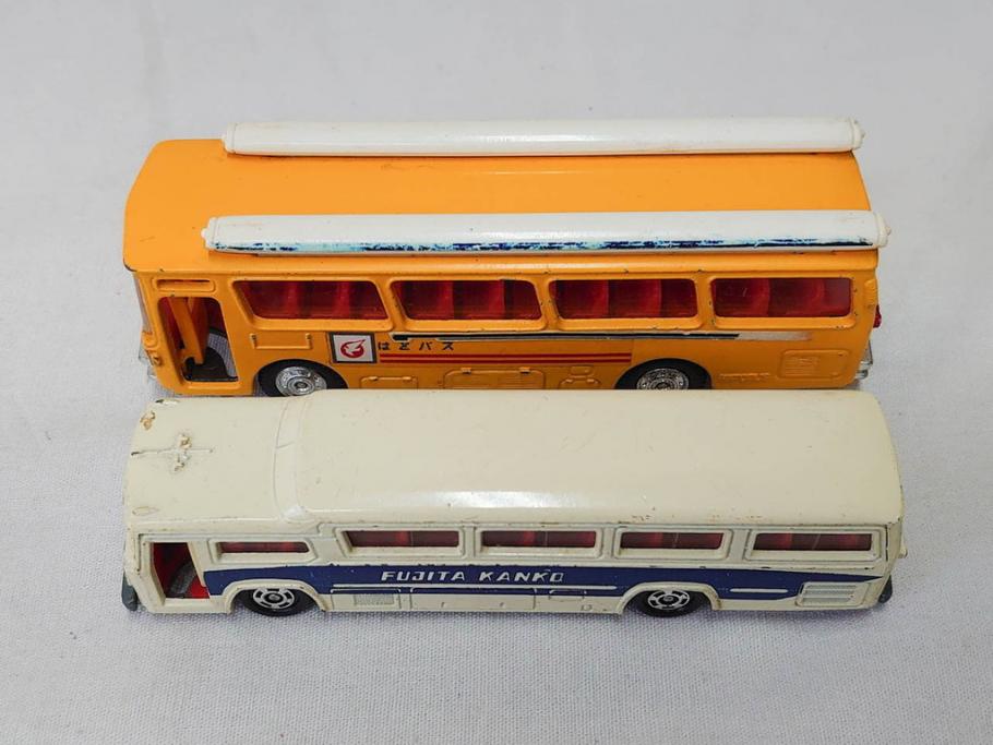 当時物　TOMICA トミカ　DANDY ダンディ　自動車　ミニカー　まとめて19点セット(玩具、おもちゃ、オモチャ、消防車、タンクローリー、Shell、はとバス、キャンピングカー、トラック、清掃事業、NHK、TOYOTA、トヨタ、HINO、ISUZU、MITSUBISHI、三菱)(R-075475)
