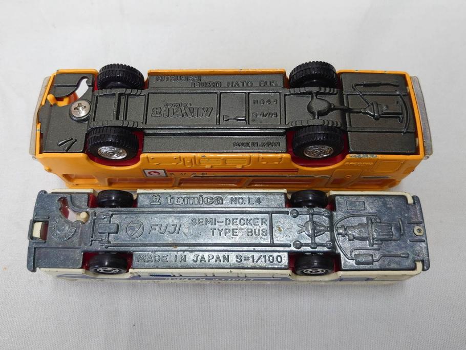 当時物　TOMICA トミカ　DANDY ダンディ　自動車　ミニカー　まとめて19点セット(玩具、おもちゃ、オモチャ、消防車、タンクローリー、Shell、はとバス、キャンピングカー、トラック、清掃事業、NHK、TOYOTA、トヨタ、HINO、ISUZU、MITSUBISHI、三菱)(R-075475)