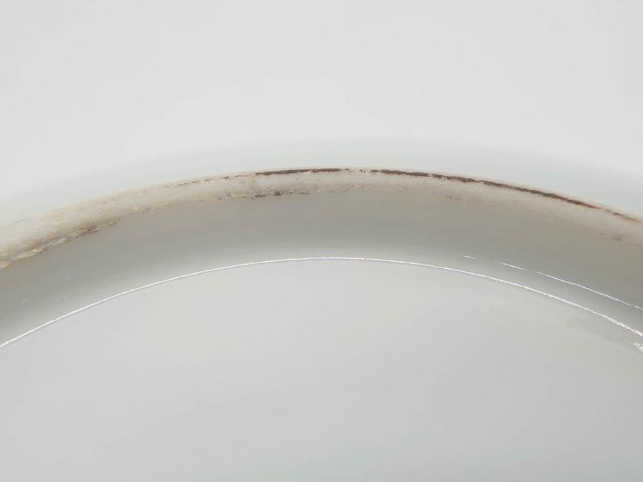 明治期　九谷　金襴手　赤絵　約12cm　3.9寸　華やかな色合いが美しい小皿5枚セット(金彩、和皿、和食器、三寸九分)(R-075477)