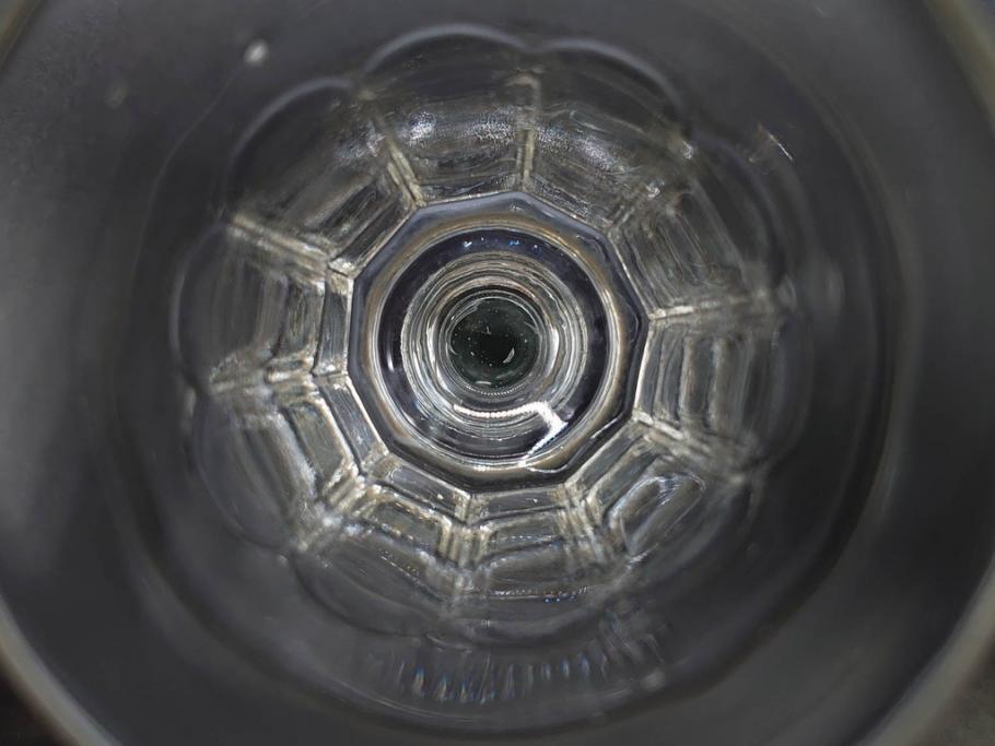 明治〜大正時代　レトロな雰囲気が魅力のリキュールグラス5客セット(古グラス、和ガラス、酒器、硝子、ショット、酒杯、高台)(R-075530)