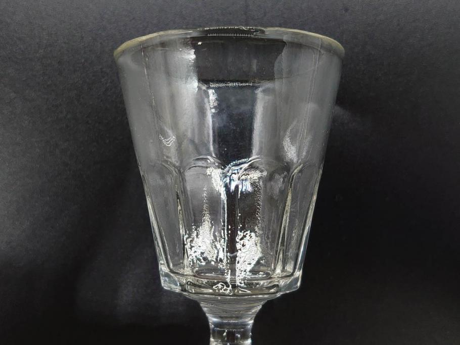 明治～大正時代　レトロな雰囲気が魅力のリキュールグラス5客セット(古グラス、和ガラス、酒器、硝子、ショット、酒杯、高台)(R-075531)