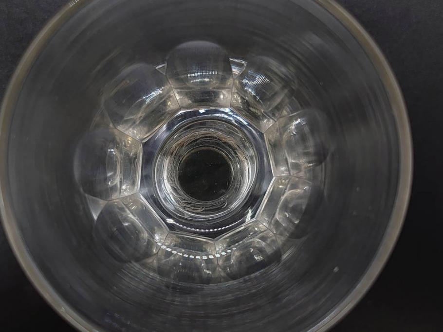 明治〜大正時代　レトロな雰囲気が魅力のリキュールグラス5客セット(古グラス、和ガラス、酒器、硝子、ショット、酒杯、高台)(R-075532)