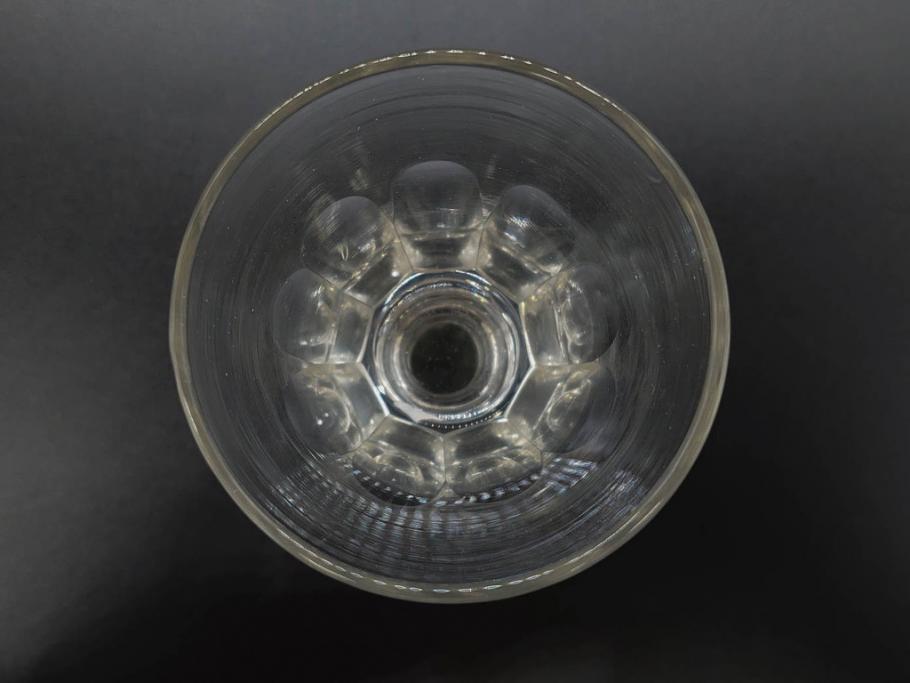 明治〜大正時代　レトロな雰囲気が魅力のリキュールグラス5客セット(古グラス、和ガラス、酒器、硝子、ショット、酒杯、高台)(R-075532)
