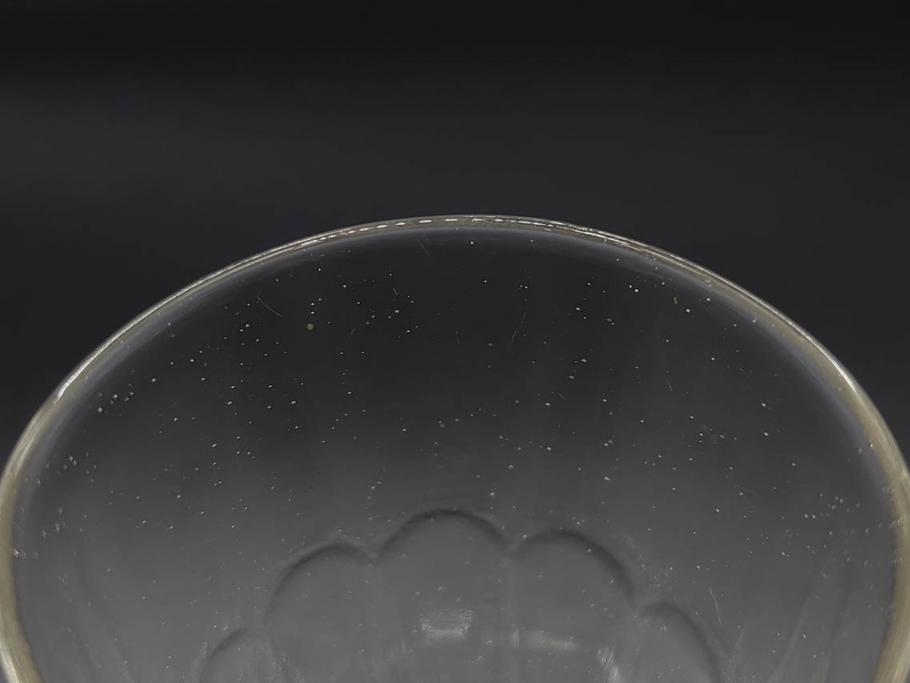 明治〜大正時代　レトロな雰囲気が魅力のリキュールグラス5客セット(古グラス、和ガラス、酒器、硝子、ショット、酒杯、高台)(R-075532)