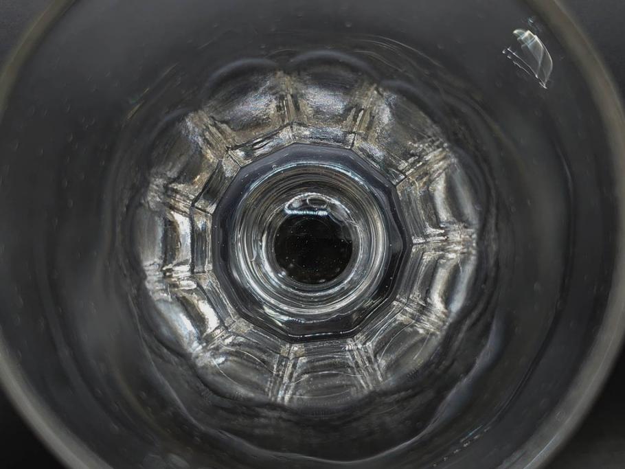 明治〜大正時代　レトロな雰囲気が魅力のリキュールグラス5客セット(古グラス、和ガラス、酒器、硝子、ショット、酒杯、高台)(R-075532)