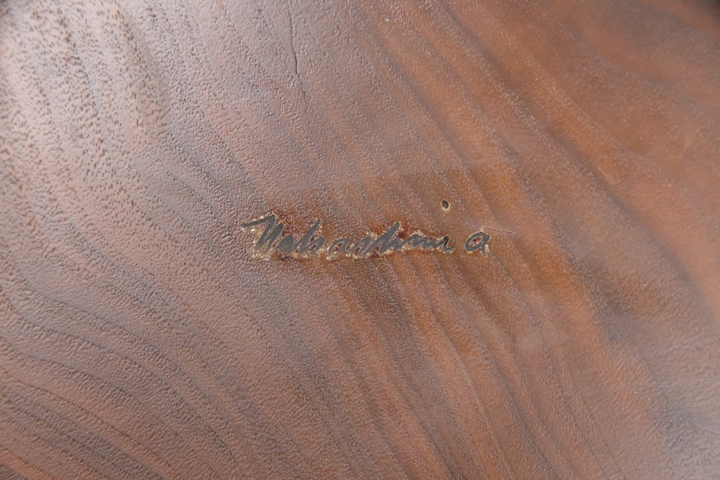 和製ヴィンテージ　MINGURENII COFFEE TABLE　希少なジョージナカシマ本人製作品!素材の形を活かしたデザインのミングレンコーヒーテーブル(ジョージ・ナカシマ、ミングレンII、センターテーブル、ローテーブル、机、ビンテージ)(R-051403)