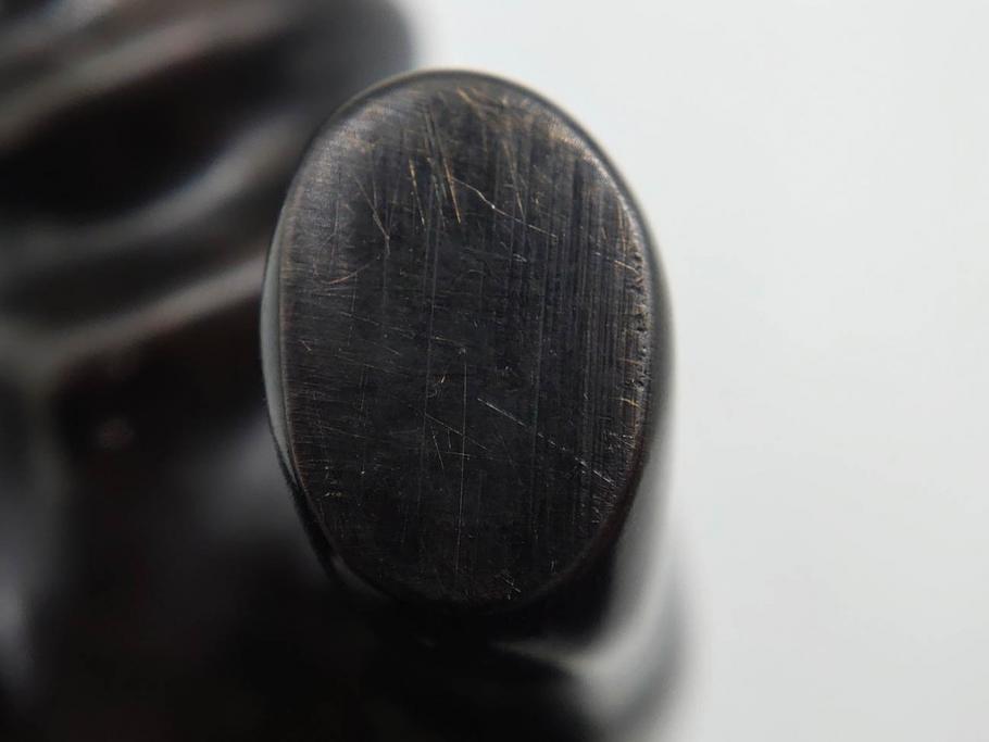 Loet Vanderveen(ロート・ヴァンダーヴィーン)　ブロンズ　カバ　52/1000　高さ 約8.7cm　シックで重厚感のある置物(彫刻、金彩、動物、アニマル、オブジェ、ディスプレイ、オランダ)(R-081469)　