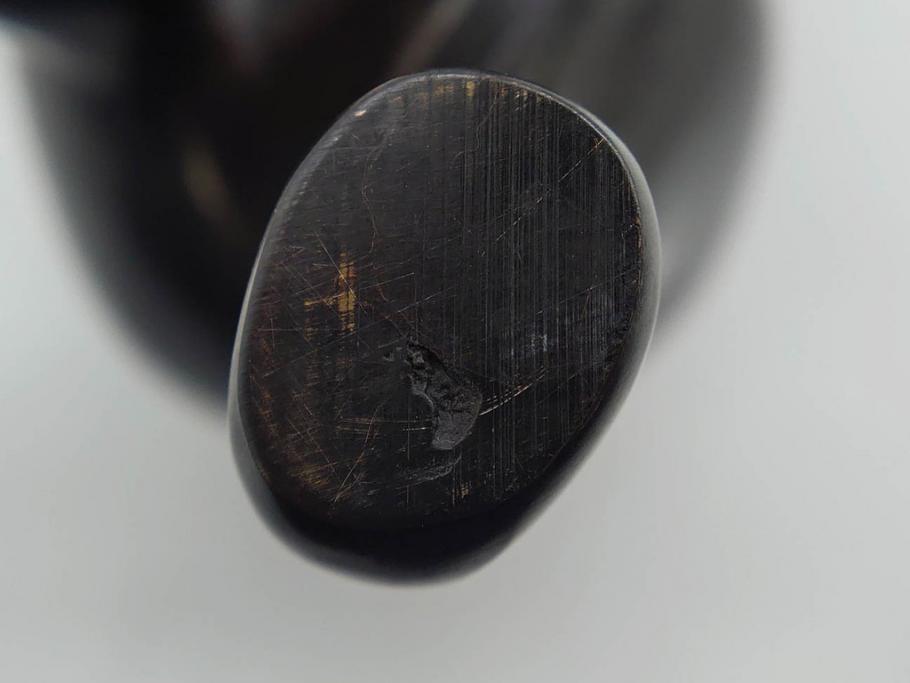 Loet Vanderveen(ロート・ヴァンダーヴィーン)　ブロンズ　カバ　52/1000　高さ 約8.7cm　シックで重厚感のある置物(彫刻、金彩、動物、アニマル、オブジェ、ディスプレイ、オランダ)(R-081469)　