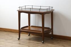 中古　美品　DREXEL HERITAGE(ドレクセルヘリテイジ)　Et Cetera(エトセトラ)　落ち着いた色合いのワゴン(トロリー、キッチンワゴン、キッチンラック、サイドテーブル、店舗什器)(R-081439)