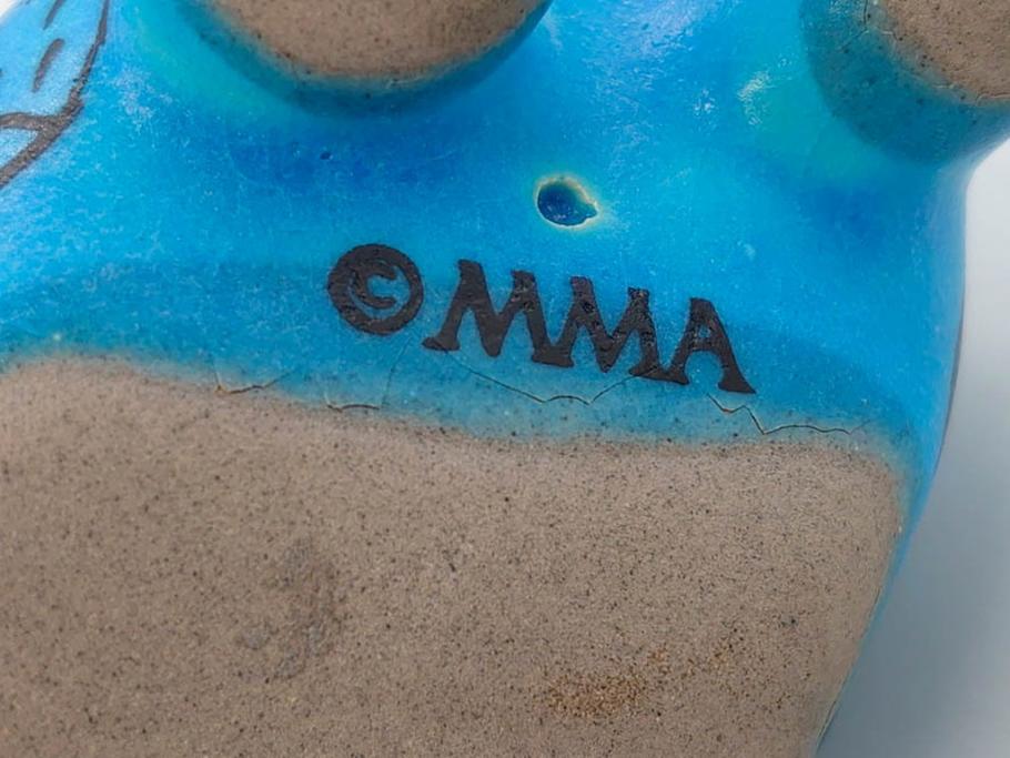メトロポリタン美術館　ウィリアム　MMA　マグネット　カバ　鮮やかなターコイズブルーが目を引く置物など7点セット(ミュージアムグッズ、エジプト、青、居眠り、動物、アニマル、オブジェ、ディスプレイ、陶器)(R-081475)