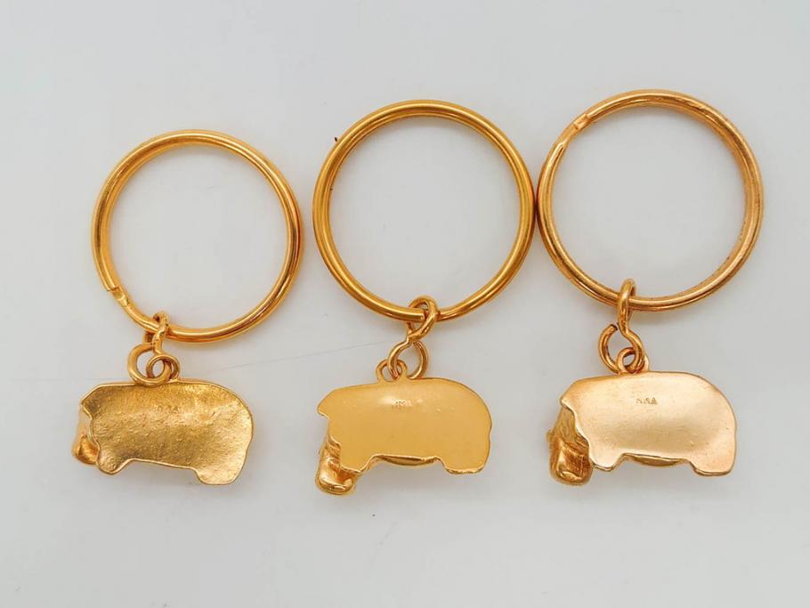 メトロポリタン美術館　MMA　青いカバ　ウィリアム　STERLING　キーホルダー　カフス　ネックレス　アクセサリーなど16点セット(ミュージアムグッズ、エジプト、動物、アニマル、キーリング、ブローチ、ブックマーク)(R-081479)
