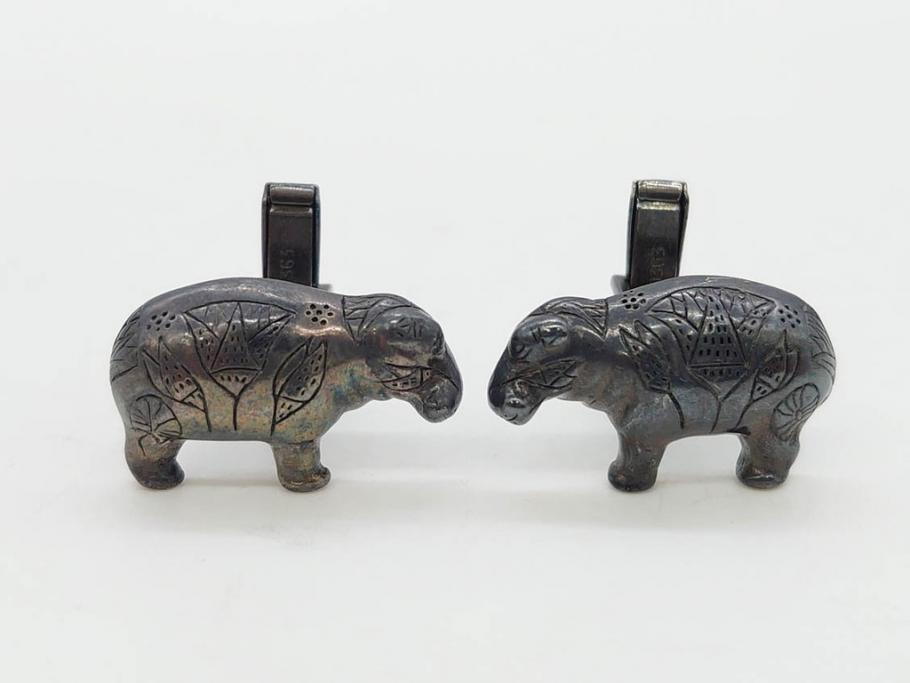 メトロポリタン美術館　MMA　青いカバ　ウィリアム　STERLING　キーホルダー　カフス　ネックレス　アクセサリーなど16点セット(ミュージアムグッズ、エジプト、動物、アニマル、キーリング、ブローチ、ブックマーク)(R-081479)