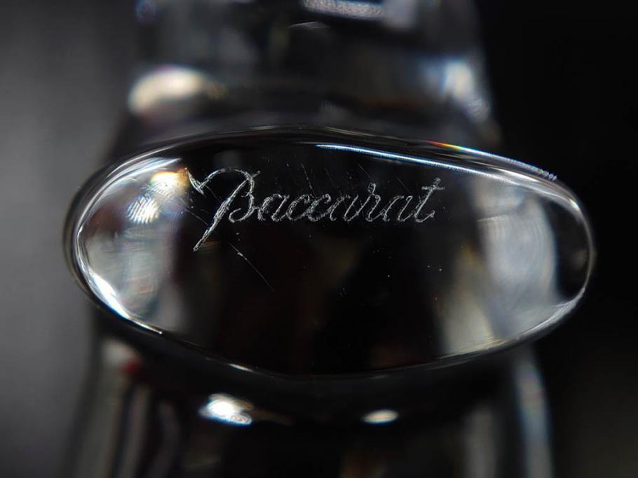 フランス　Baccarat　バカラ　カバ　美しい透明感が魅力の置物3点セット(動物、アニマル、オブジェ、ディスプレイ、フルレッドクリスタルガラス)(R-081480)