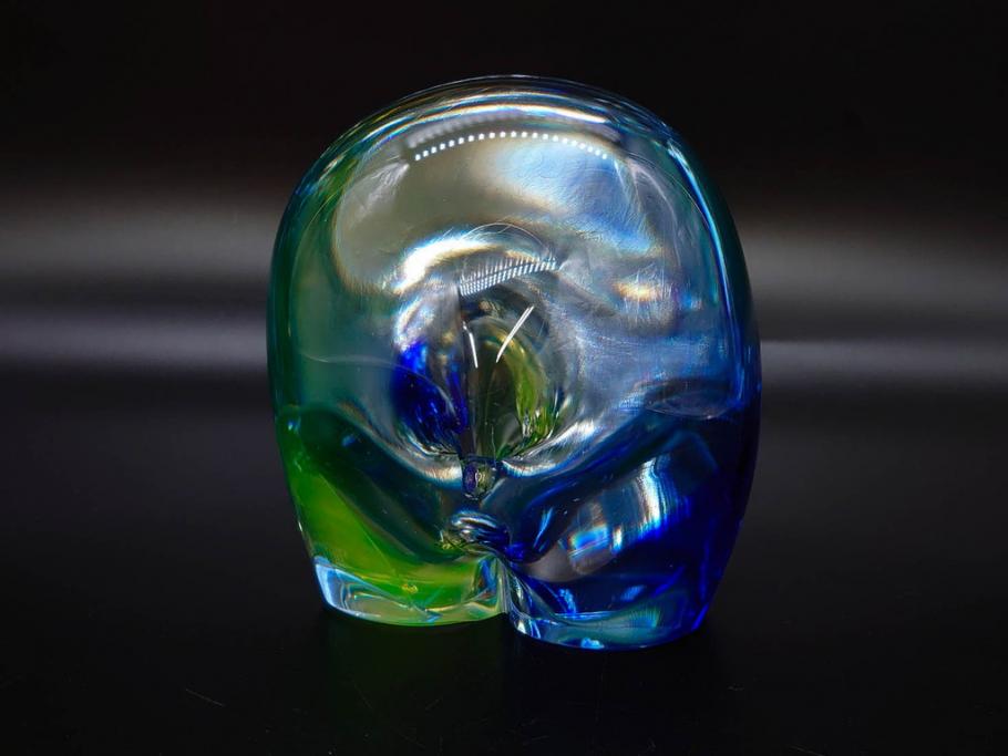 イタリア　V. NASON&C MURANO　ムラノガラス　カバ　愛嬌を感じる置物3点セット(動物、アニマル、ムラーノガラス、ベネチアンガラス、ヴェネチアングラス、オブジェ、ディスプレイ)(R-081481)