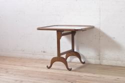 アンティーク家具　昭和レトロ　素朴な質感が味わい深い長テーブル(ローテーブル、飾り台)(R-039831)