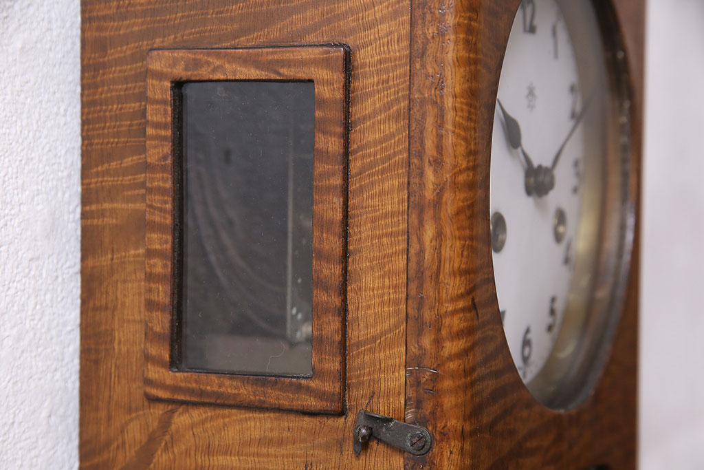 アンティーク時計　ドイツ　JUNGHANS(ユンハンス)社　ゼンマイ式　ノスタルジックな雰囲気が魅力の振り子時計(柱時計、掛け時計、古時計)(R-046915)