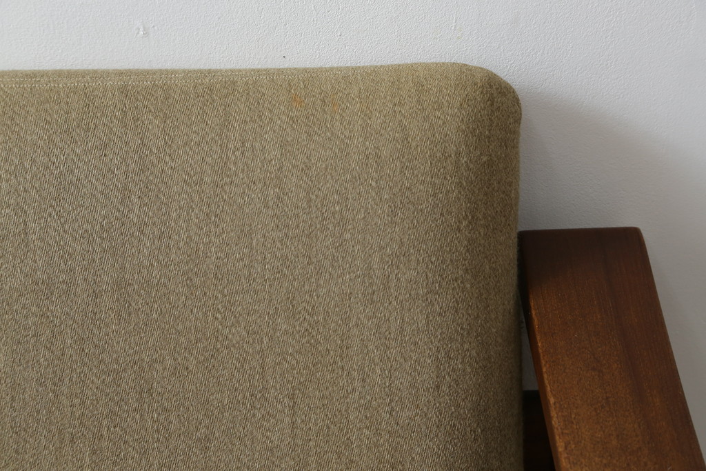 デンマークビンテージ　Hans J Wegner(ハンス・J・ウェグナー)　GETAMA (ゲタマ)　チーク材　GE280　北欧デザインがおしゃれなトリプルソファ(3人掛け、3P、三人掛け、3シーター、ヴィンテージ)(R-081317)