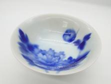 江戸期　古伊万里　染付　冨貴長春　約21cm　7寸　牡丹蛸唐草文　細やかで力強く描かれた文様が魅力的な長皿(七寸、和食器、和皿)(R-077133)
