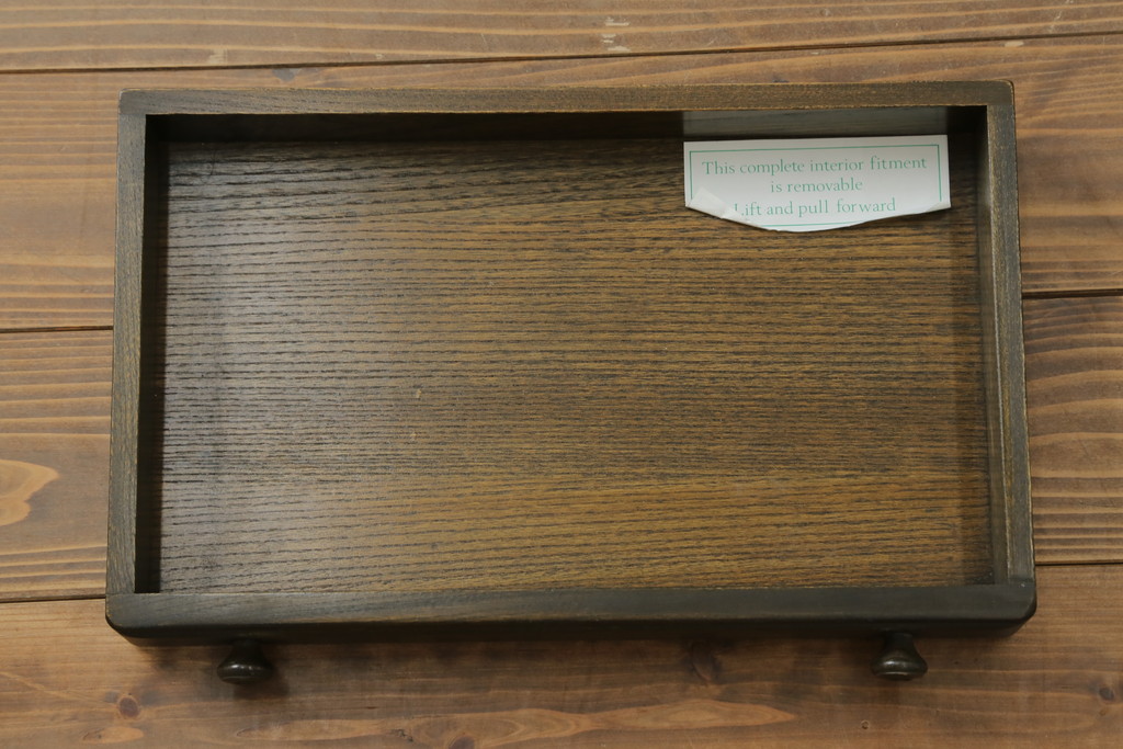 中古　美品　希少モデル　ERCOL(アーコール)　エルム材　クラシカルな佇まいで落ち着いた雰囲気を醸し出すライティングビューロー(ワークデスク、簿記机、収納棚、戸棚、在宅用、在宅ワーク用)(R-075298)