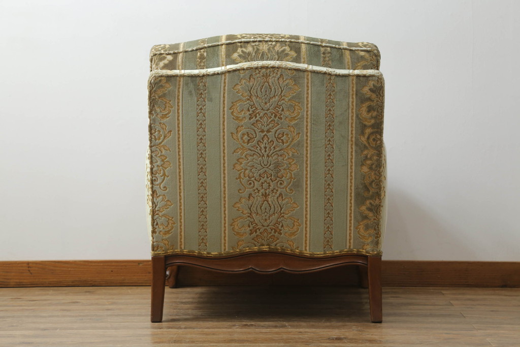 中古　DREXEL HERITAGE(ドレクセルヘリテイジ)　 Upholstery(アップホルスタリー)　クラシカルな佇まいの1人掛けソファ(アームチェア、一人掛け、1P)(R-057071)