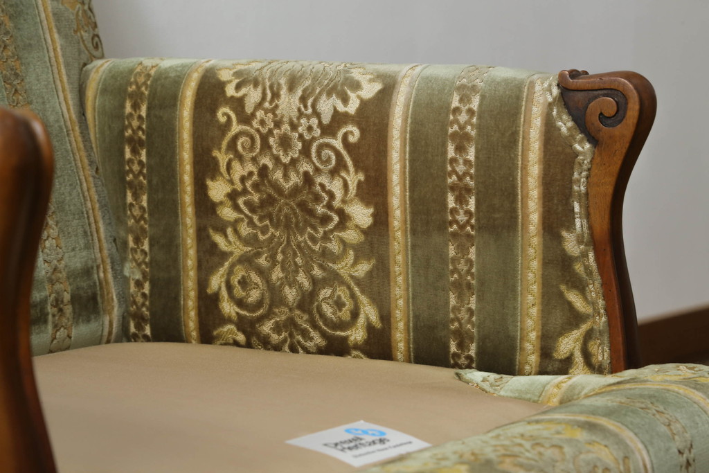 中古　DREXEL HERITAGE(ドレクセルヘリテイジ)　 Upholstery(アップホルスタリー)　クラシカルな佇まいの1人掛けソファ(アームチェア、一人掛け、1P)(R-057071)