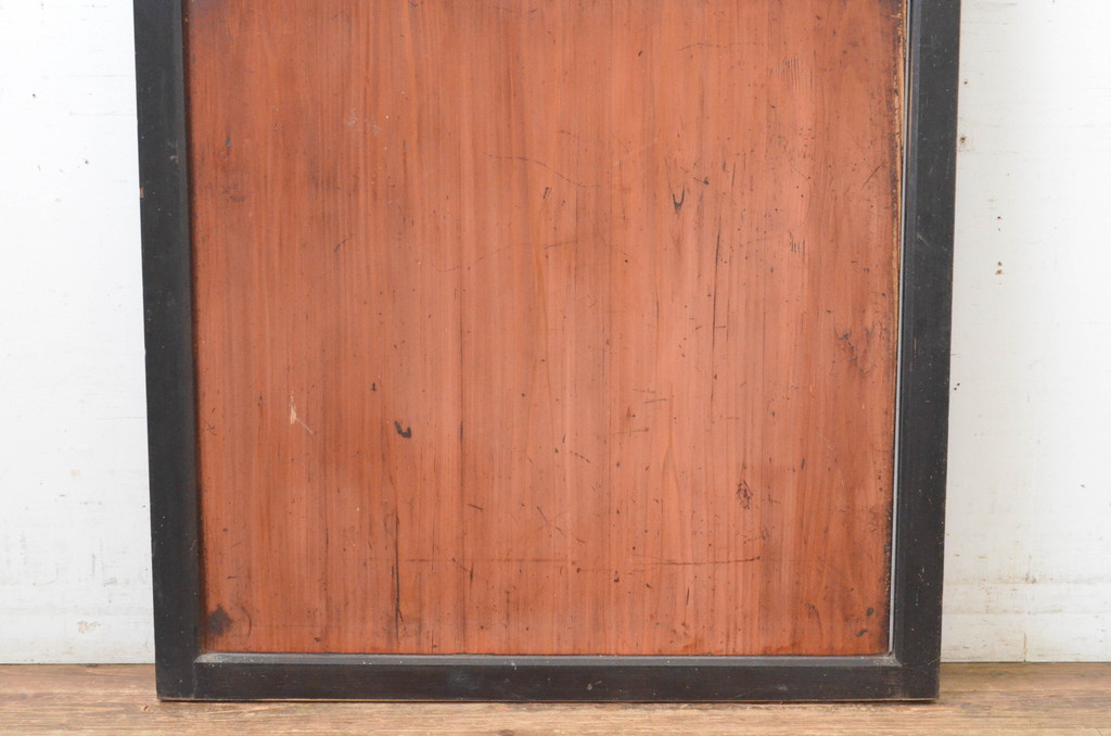 アンティーク建具　上質な和の趣あふれる帯戸1枚(引き戸、板戸)(R-065554)