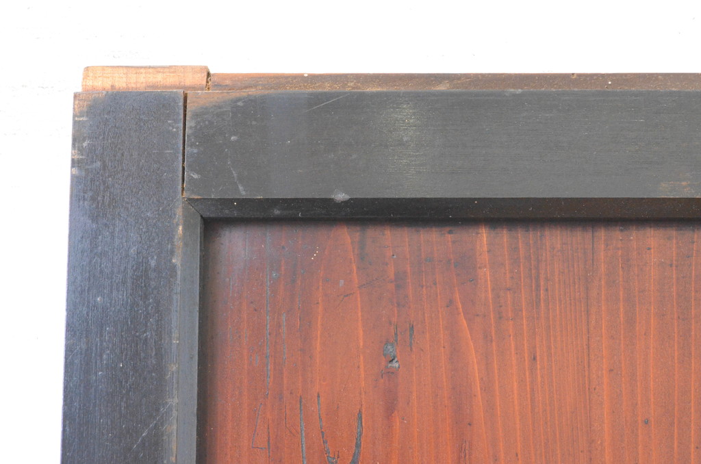アンティーク建具　上質な和の趣あふれる帯戸1枚(引き戸、板戸)(R-065554)